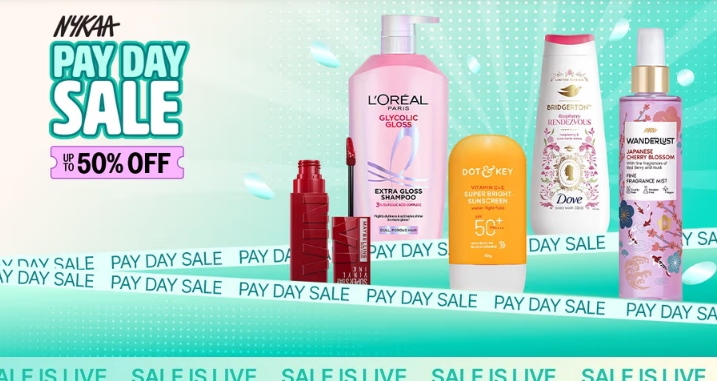 Nykaa Pay Day Sale: Up to 50% Off + Extra Discounts!