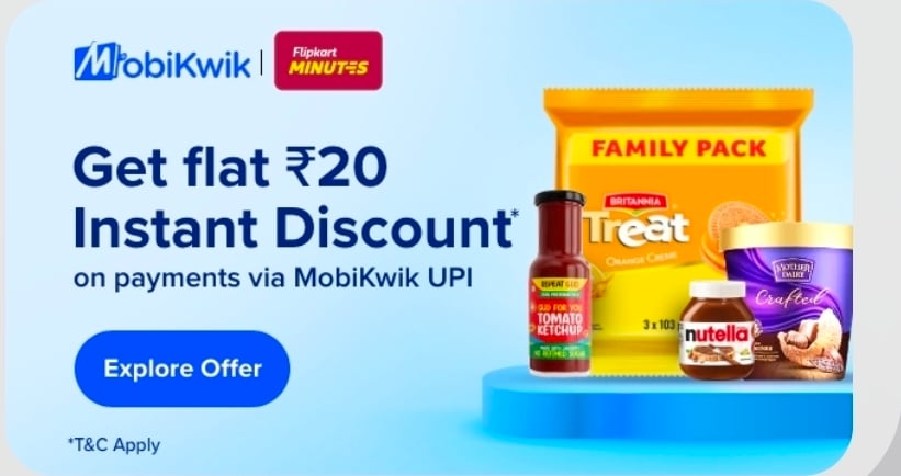 Save ₹20 Instantly on Flipkart with MobiKwik Payment!