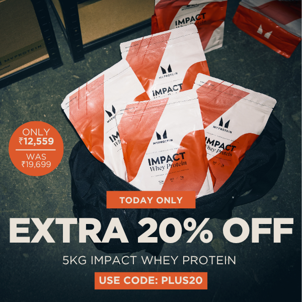 Grab 20% Off Today on 5KG Impact Whey Protein!