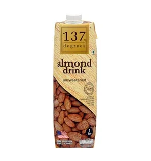 Enjoy 137 Degrees Unsweetened Almond Drink - Dairy Free Delight!