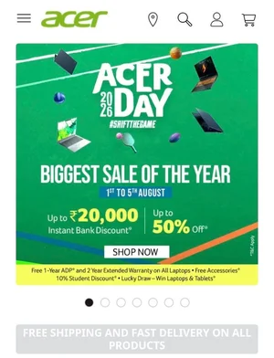 Acer Day 2026 Sale: Unmissable Discounts on Laptops!