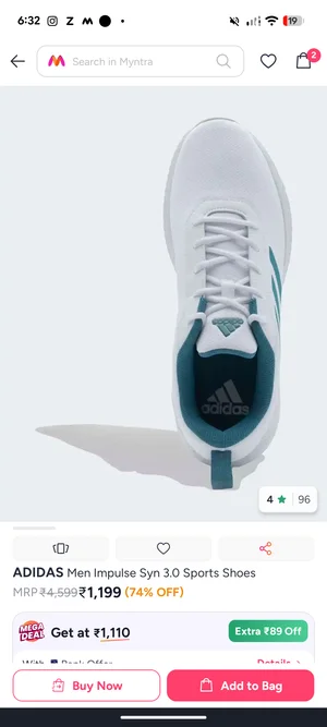 Grab 70% Off on ADIDAS Men Impulse Syn 3.0 Sports Shoes!