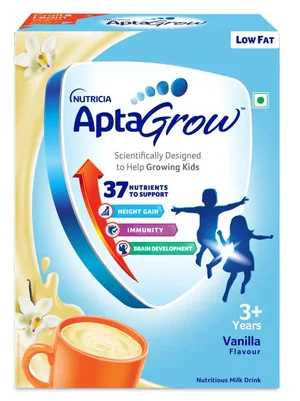 Boost Your Kids' Growth with Aptagrow Vanilla Drink!
