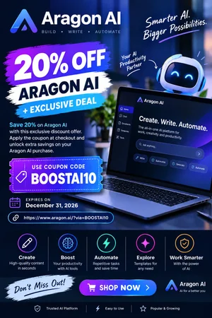 Unlock 20% Off Your Aragon AI Purchase Today!