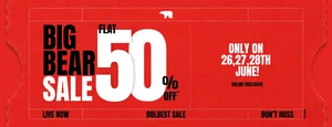 Unlock 50% Off at the Big Bear Sale - Shop Now!