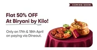 Enjoy 50% Off at Biryani By Killo - Limited Time Offer!