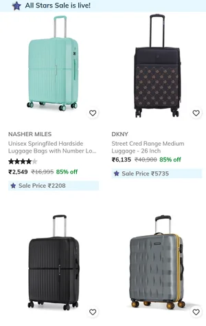 Grab Up to 85% Off on Branded Trolley Bags!