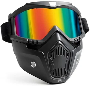 Gear Up: Btag Motorcycle Face Mask with Goggles at Hot Prices!