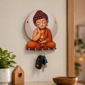 Organize with Style: Buddha Wall Key Holder for Home & Office