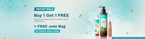 PAYDAY SALE: Buy 1 Get 1 Free + Free Jute Bag on Orders Over ₹699!