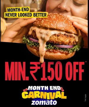 Celebrate with ₹150 OFF on Your Favorite Meals!