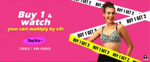 Clovia: Buy 1 Get 2 Free on Padded & Non-Padded