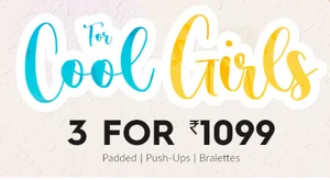 Grab 3 Padded Bras for Just ₹1099 + Extra ₹100 Off!