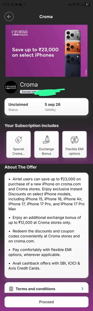 Exclusive Croma Voucher for Airtel Users - Save Up to ₹23,000!