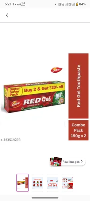 Grab Dabur Red Toothpaste (150+150g) for Just ₹85!