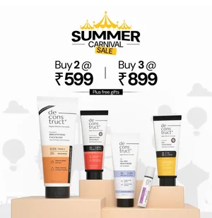Deconstruct Summer Carnival: Buy 2 for ₹599 + Free Gifts!