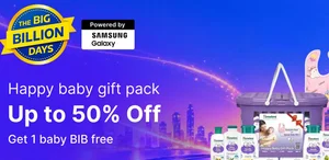 Diwali sale Himalaya Happy baby gift pack Up to 50% Off Get 1 baby BIB free