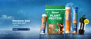 Grab 50% Off + Free Shaker at Fast&up's Monsoon Sale!