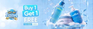 Festive Ready Sale: Buy 1 Get 1 FREE + 6 FREE Gifts!