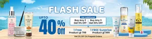 Flash Sale! Up to 40% OFF + Free Products!