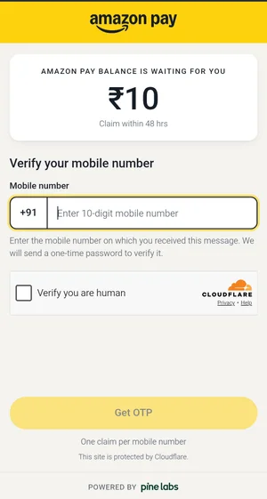 Get a Free ₹10 Amazon Gift Card Per Number!