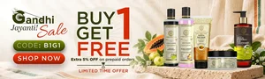 Gandhi Jayanti Sale: Buy 1 Get 1 Free + Extra 5% Off!