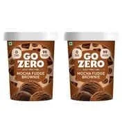 Indulge Guilt-Free: Go Zero Mocha Fudge Brownie Ice Cream Tub Combo!