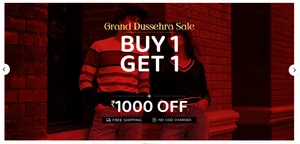 Grand Dussehra Sale: Buy 1 Get 1 Free + ₹1000 Off!