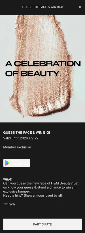 Win an Exclusive H&M Beauty Hamper!