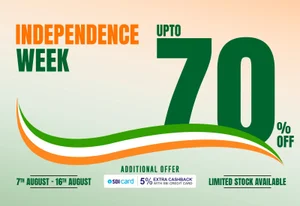 Celebrate Independence Week: Up to 60% Off + 5% Extra Cashback!