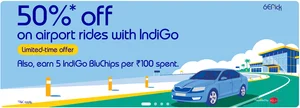 Grab 50% Off on Indigo Airport Rides!