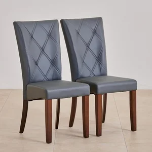 Stylish Jasper Faux Leather Dining Chairs - Set of 2!