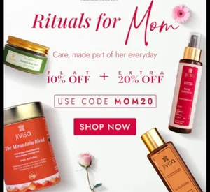 Jivisa Mother’s Day Sale: Extra 20% OFF on Skincare & Gifts!