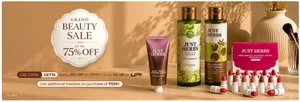 Grab Upto 75% Off + Extra Discounts at Justherbs Beauty Sale!