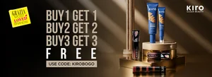 Kirobeauty Buy 1 Get 1 Free + Buy 2 Get 2 Free with Code KIROBOGO!