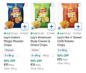 Grab Lay's Chips (80gm × 3) for Only ₹71!