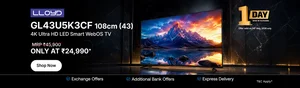 Save with LLYOD 43" 4K Smart TV + Extra Exchange Savings!