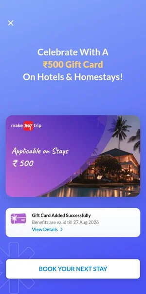 Celebrate Your Birthday with 500 GV for Travel Stays!