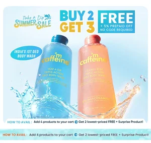 mCaffeine: Buy 2 Get 2 FREE + Extra Freebie on Beauty Products!