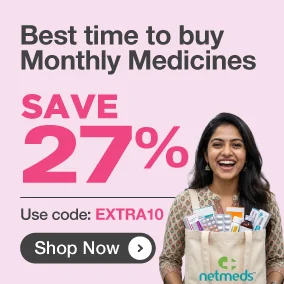 Grab 27% OFF on Medicine Orders with Code EXTRA10!