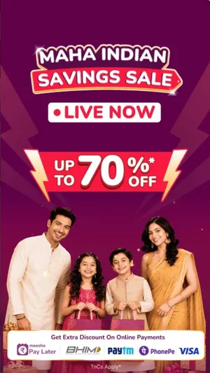 Grab Up to 70% Off at Meesho's Maha Indian Savings Sale!