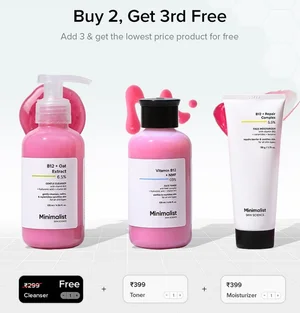 Buy 2, Get 3rd Free on Minimalist Products!