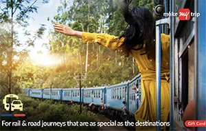 Grab MMT Rail Gift Card of ₹100 at 80% Off!