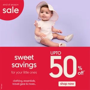 Grab Up to 50% Off Baby Essentials at Mothercare's End of Season Sale!