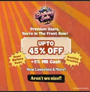 Celebrate MuscleBlaze's Birthday: Up to 45% Off & Freebies!