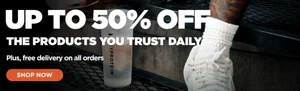 Get Up to 50% Off + Free Delivery & Gifts at Myprotein!