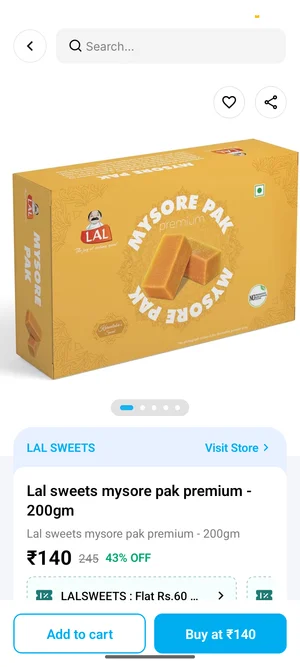 Indulge in Mysore Pak 200 gm for Just ₹80!
