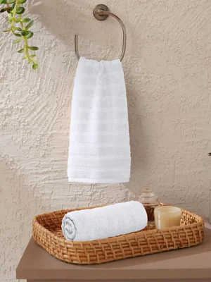 Grab MYTRIDENT 2-Pc White Cotton Towels for Just ₹199!