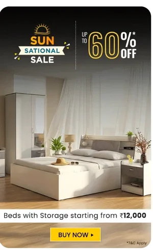 Shop Nilkamal's SUN-Sational Sale! Up to 60% OFF Furniture