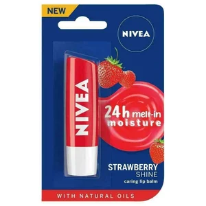 Get Nivea Strawberry Shine Lip Balm - 24H Hydration!